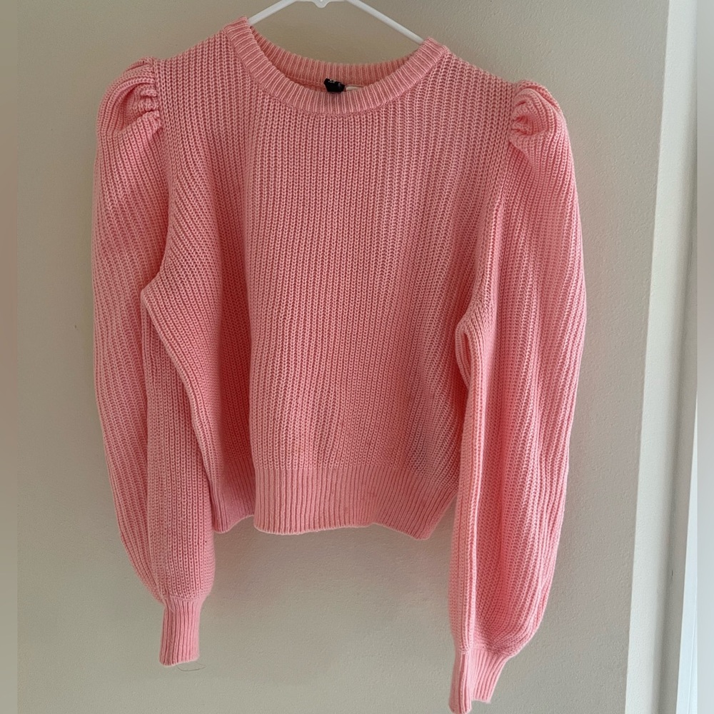 Divided Pink Sweater Size S